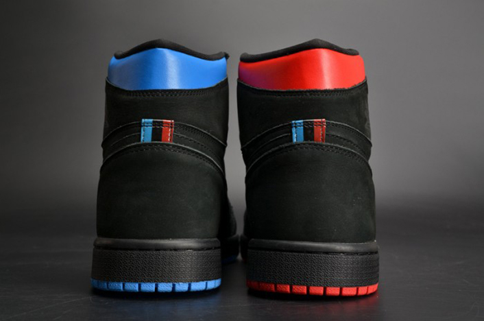 Air Jordan 1 Retro High OG "Quai 54" Black/Italy Blue-University Red mens AH1040-054