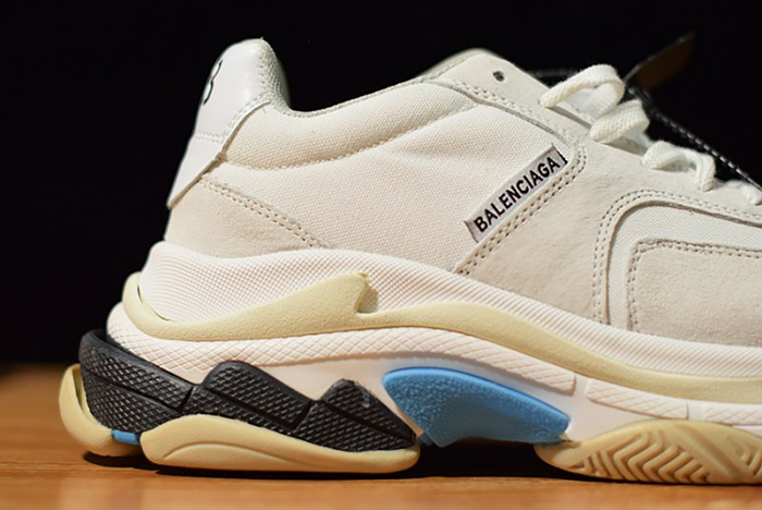 Balenciaga Triple S White Suede 500597 W0971 9000