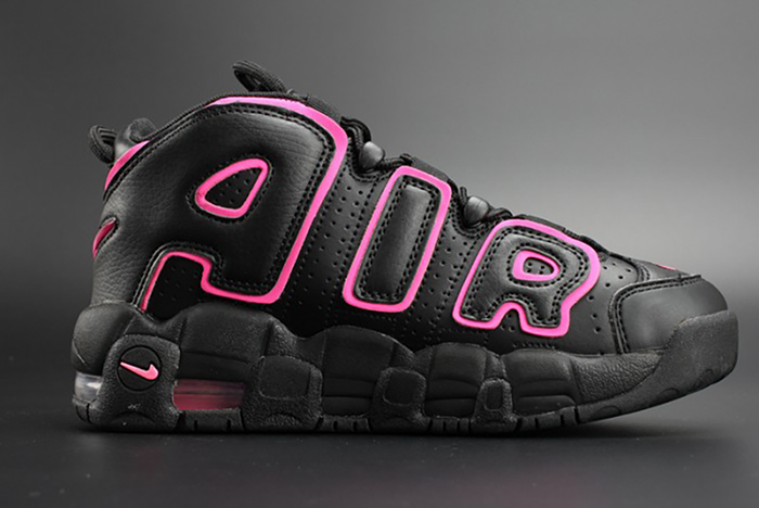 Nike Air More Uptempo GS "Hyper Pink" black/ pink womens 415082-003