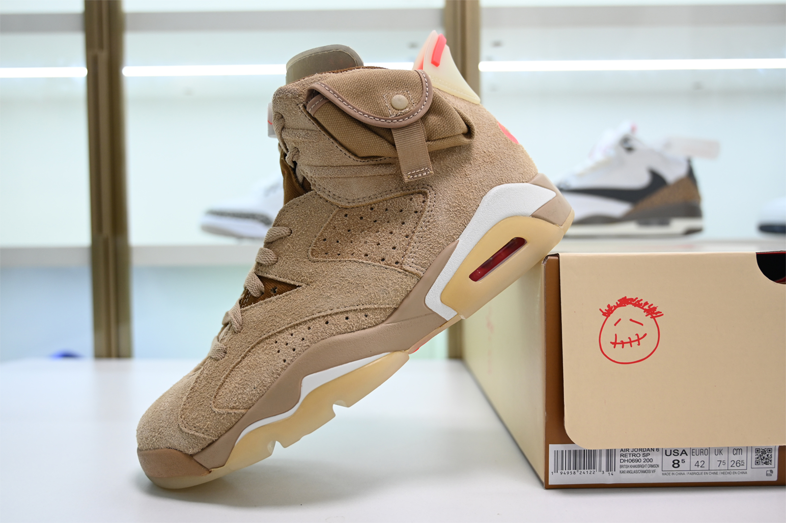 Jordan 6 Retro Travis Scott British Khaki DH0690-200