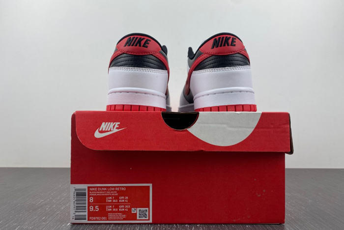 Nike Dunk Low Retro White Black University Red FD9762-061