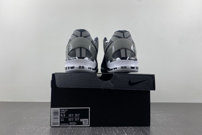 Nike Kobe 8 System Philippines Black Silver Men