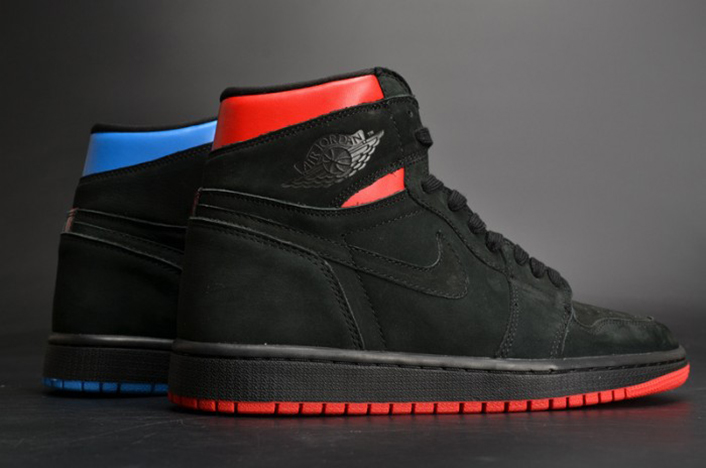 Air Jordan 1 Retro High OG "Quai 54" Black/Italy Blue-University Red mens AH1040-054