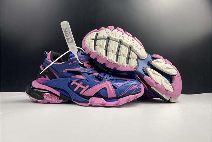 Balenciaga TRACK 2 OPEN SNEAKER BLUE/PINK W2GN3 4050