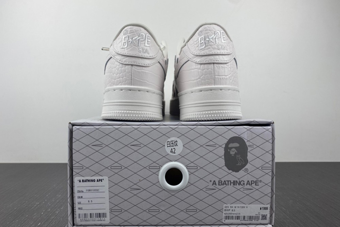 A Bathing Ape Bapesta OVO White