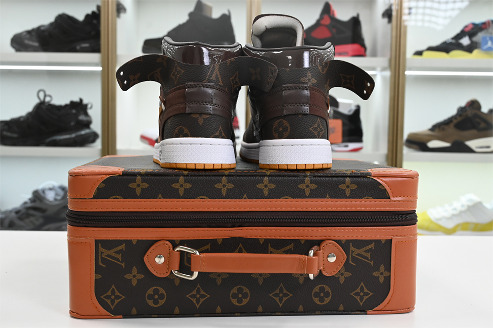 Louis V x Off-White x Air Jordan 1 Customs MENS AQ0818-158