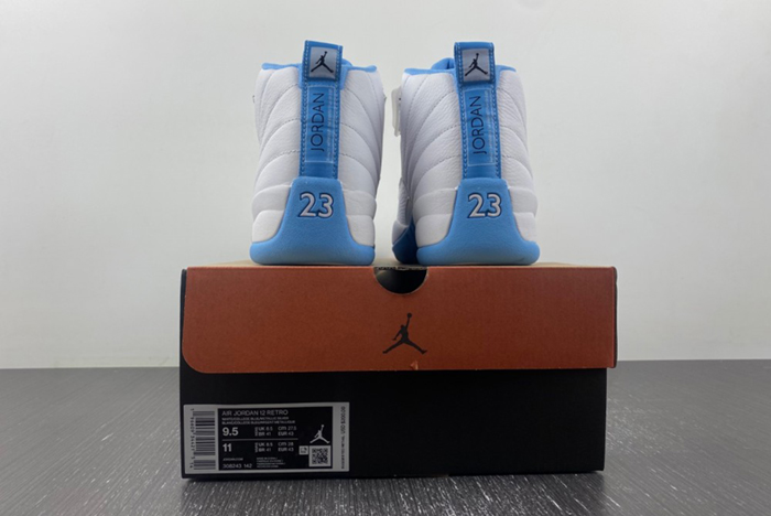 Jordan 12 Retro White University Blue 308243-142