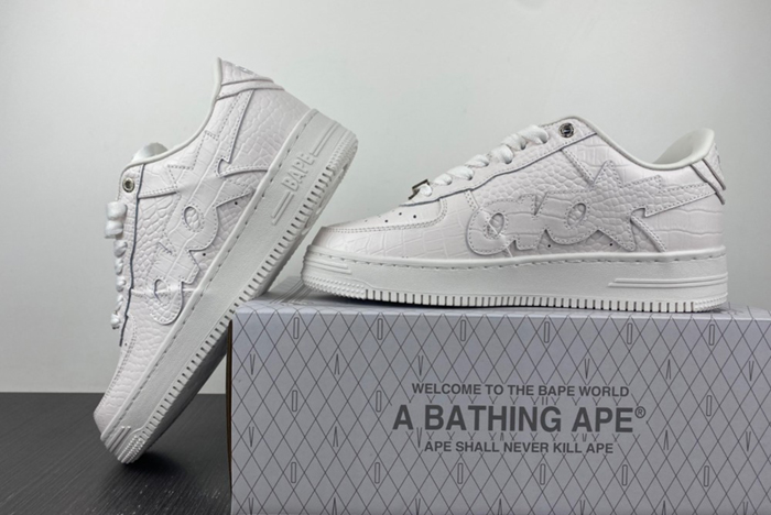 A Bathing Ape Bapesta OVO White