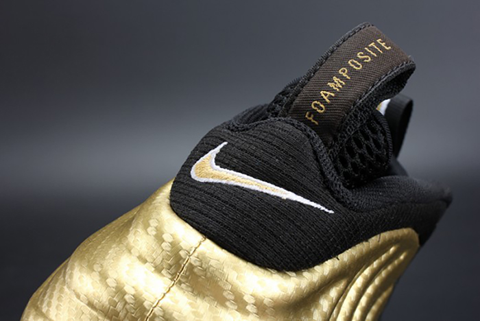 Air Foamposite Pro "Metallic Gold" Black mens 624041-701