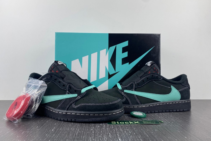Travis Scott Air Jordan 1 Low Tiffany Phantom Custom DM7866-311