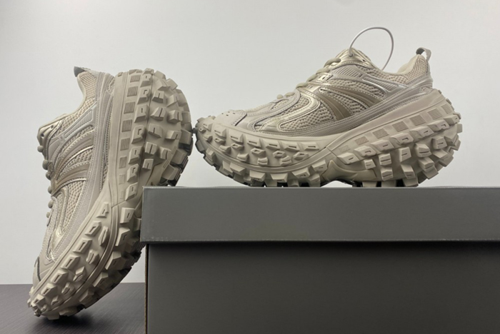 Balenciaga Defender Trainers in beige mesh and nylon 685613W2RA69700