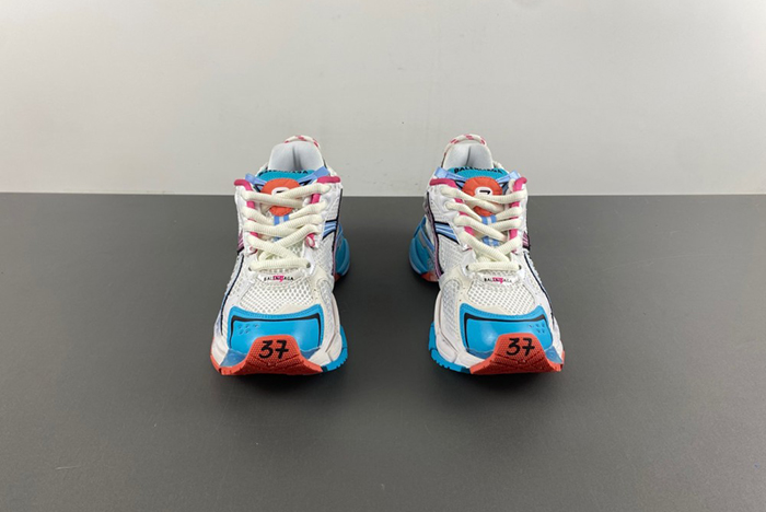 Balenciaga 7.5 white blue 772767-W3RBW-2325