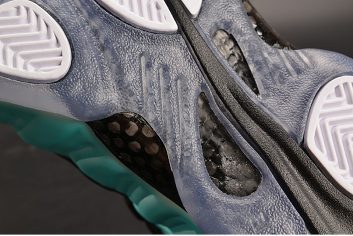 Nike Air Foamposite Pro "Island Green" Metallic Platinum mens 624041-303