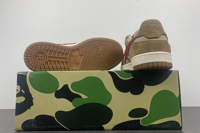 A Bathing Ape Bape SK8 Sta #6 Brown Pink