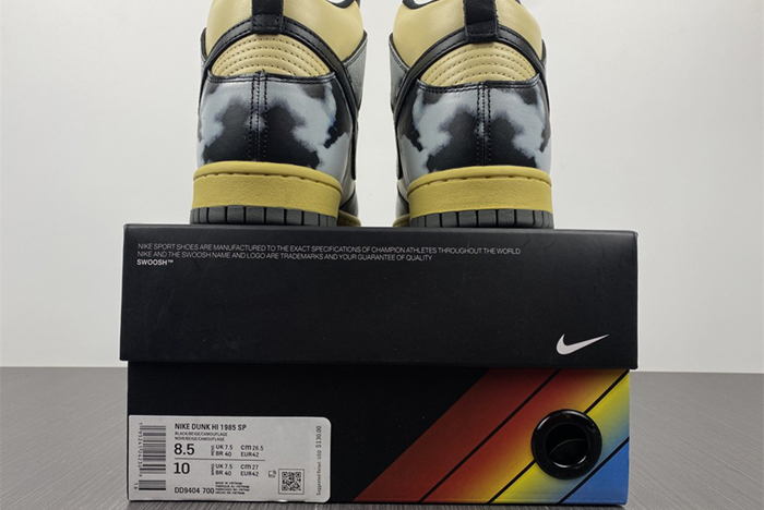 Nike Dunk High 1985 SP "Black Acid Wash" DD9404-700