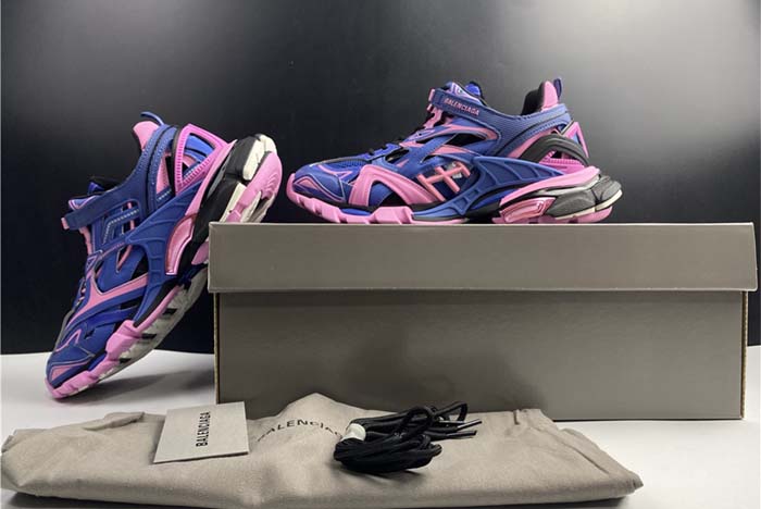 Balenciaga TRACK 2 OPEN SNEAKER BLUE/PINK W2GN3 4050
