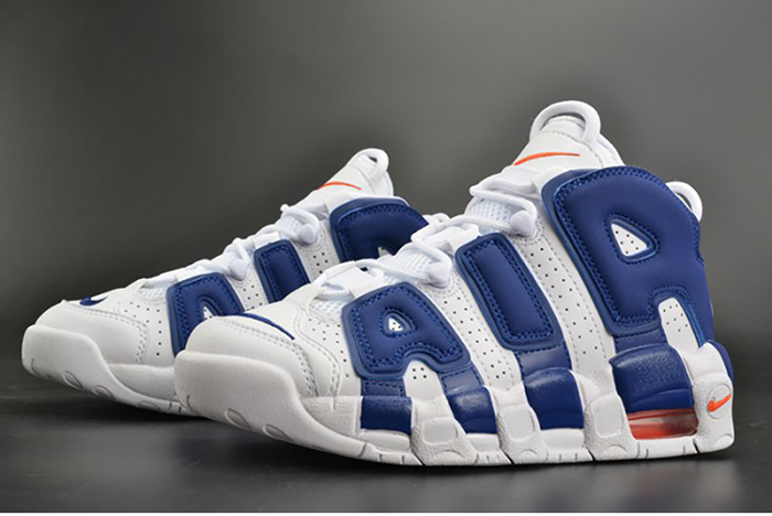 Nike Air More Uptempo "Knicks" White/Deep Royal Blue womens 415082-103