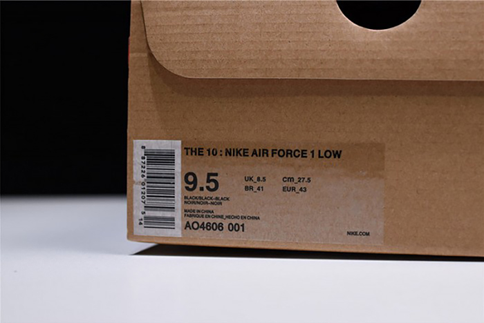 Off-White  Nike Air Force 1 Black AO4606-001