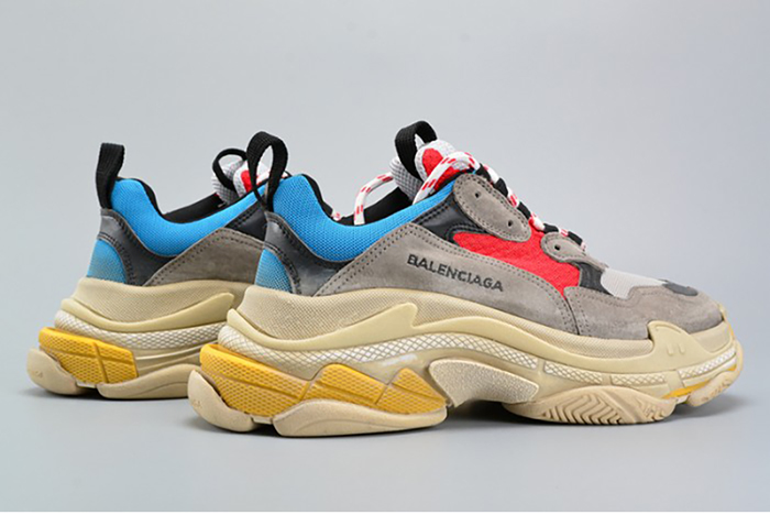BALENCIAGA TRIPLE S TRAINER RED/ BLUE/ YELLOW 490673-W06E3-4365