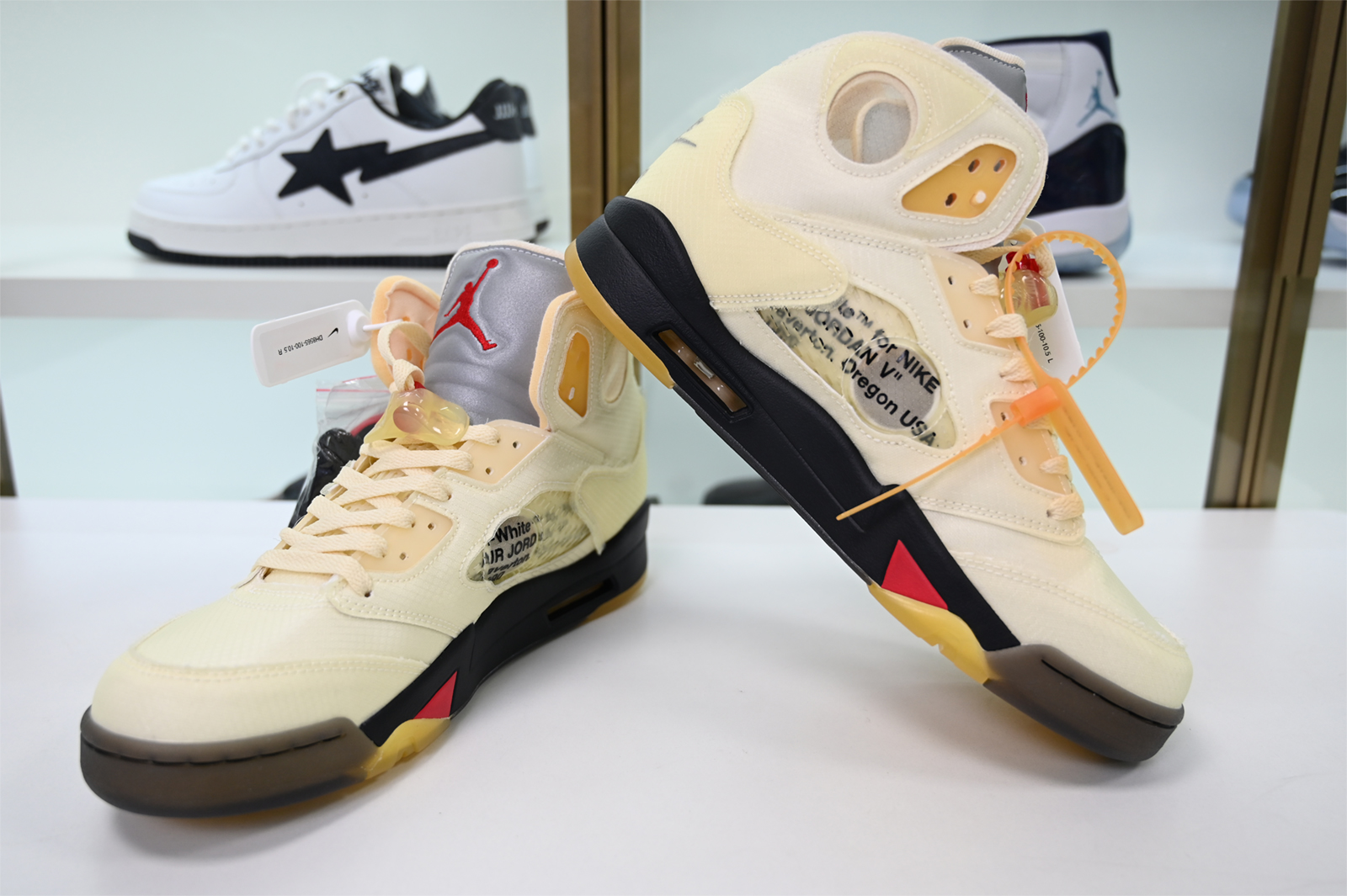 Off-White x Air Jordan 5 “Sail” DH8565-100
