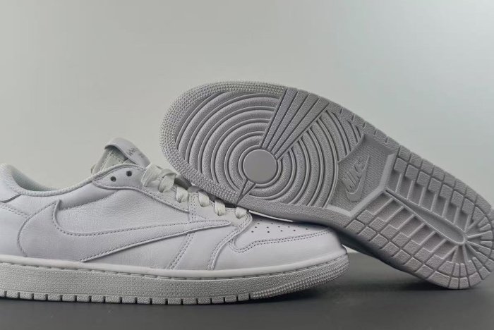 Travis Scott x Air Jordan 1 all white TD1228-111