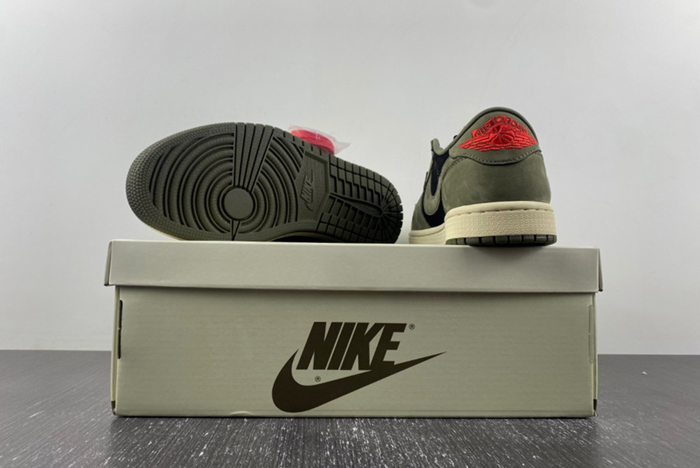 Travis Scott x Air Jordan 1 Low OG “Black/Olive” DM7866-002