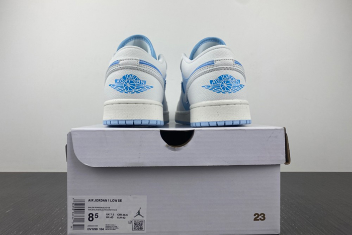 Jordan 1 Low SE Reverse Ice Blue  DV1299-104