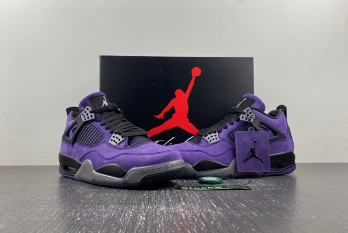 Jordan 4 Retro Travis Scott Purple  766296 LN4