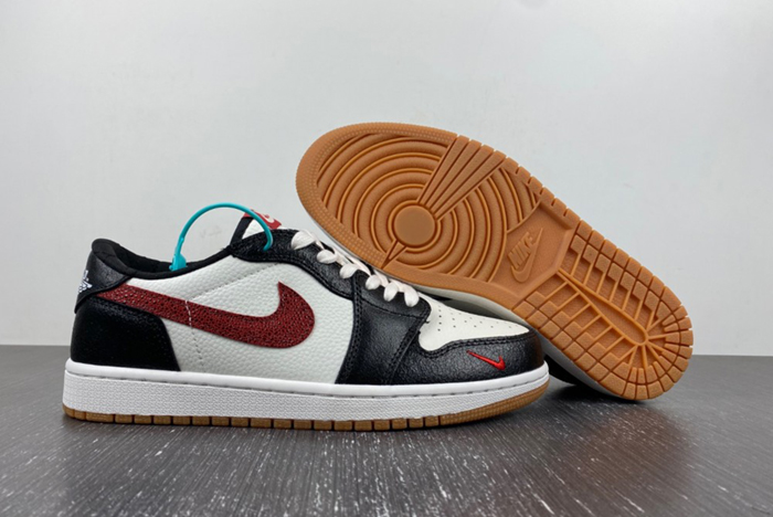 Air Jordan 1 Low AJ1 Black White Red DZ0798-108