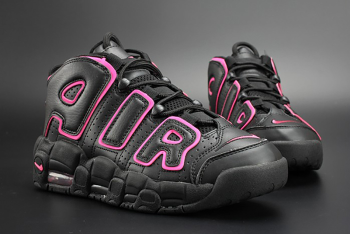 Nike Air More Uptempo GS "Hyper Pink" black/ pink womens 415082-003