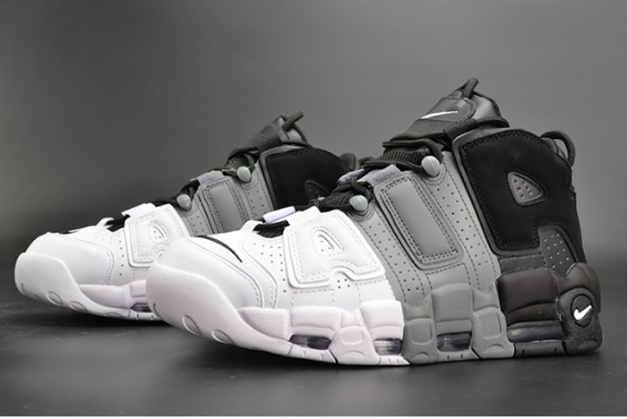 Nike Air More Uptempo "Tri-Color" black-Grey-White mens 921948-002