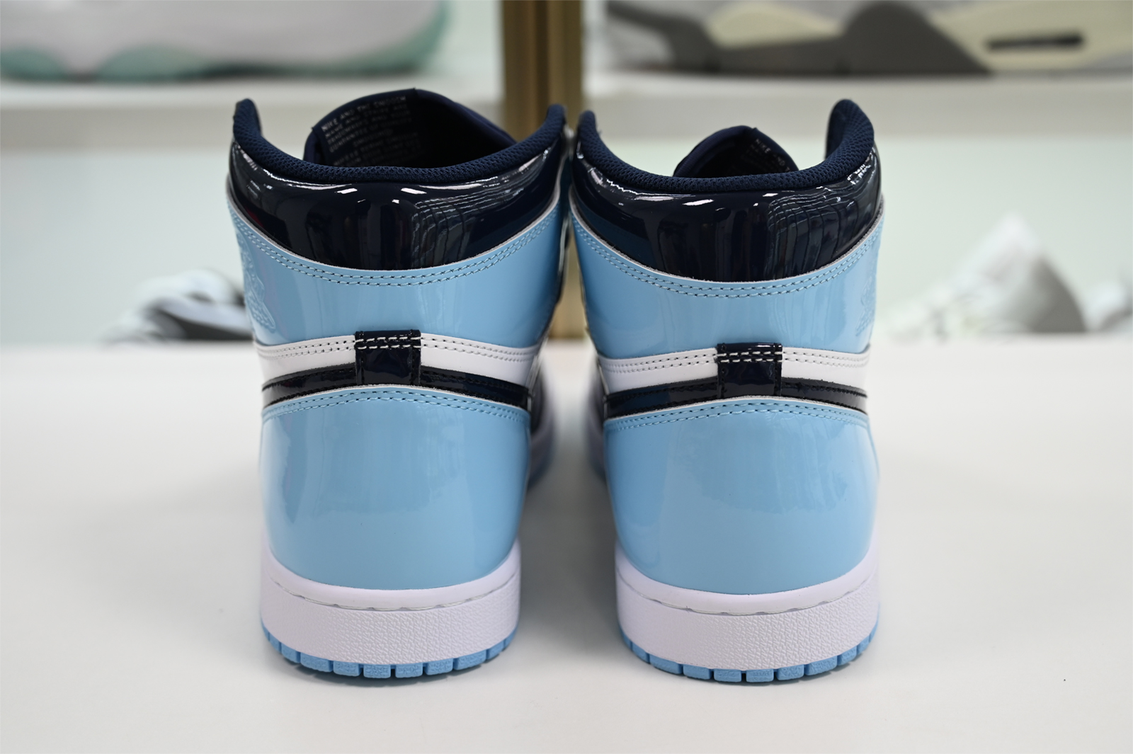 Air Jordan 1 UNC Blue Chill Patent Leather CD0461-401