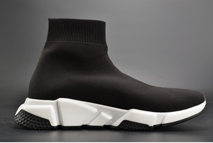 Balenciaga Stretch Mesh High Top Sneaker Black White 454485 W05G0