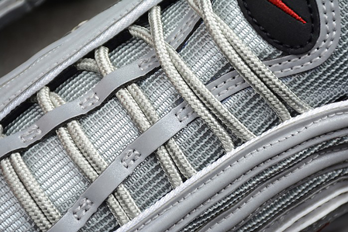 nike mens AIR VAPORMAX 97 "SILVER BULLET" metallic silver varsity red AJ7291-002