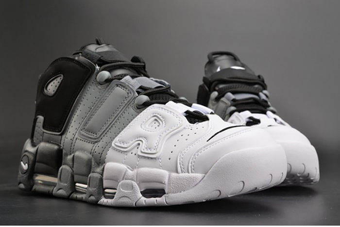 Nike Air More Uptempo "Tri-Color" black-Grey-White mens 921948-002
