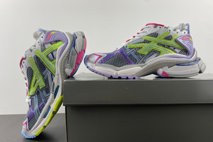 7.0 BALENCIAGA -Runner GREY PURPLE 677403 W3RH5 0308