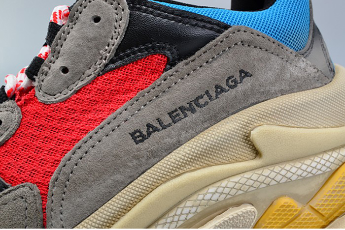BALENCIAGA TRIPLE S TRAINER RED/ BLUE/ YELLOW 490673-W06E3-4365
