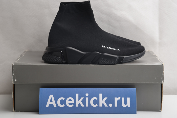Balenciaga Speed Trainer Sneakers All Black 483502 W05G0 1000