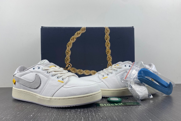 Jordan 1 Retro AJKO Low SP Union White Canvas  DO8912-101