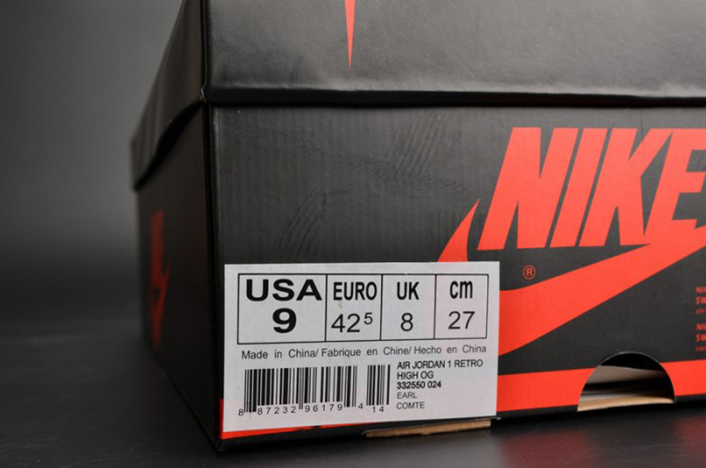 AIR JORDAN 1 RETRO HIGH OG "SHADOW" black mens 555088-014