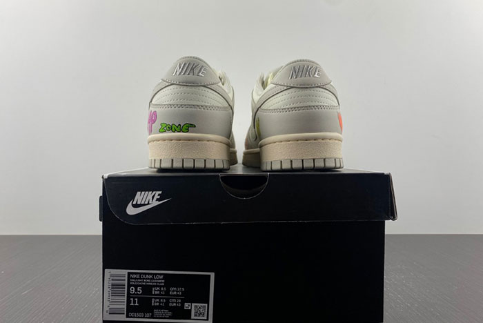 Nike Dunk White/Grey Low Chrome Hearts DD1503-107
