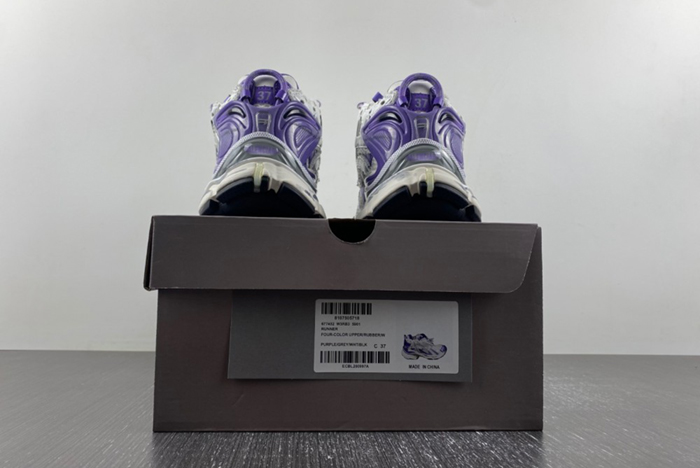Balenciaga Runner Sneaker in Purple, Grey, White, & Black 677402-W3RB3-5901