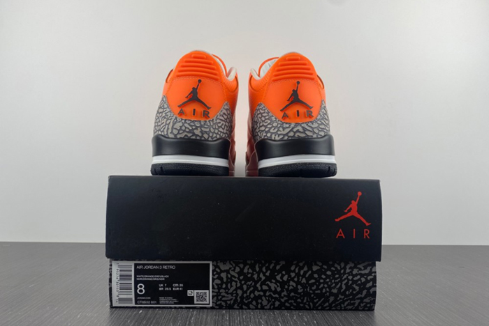 Air Jordan 3 Retro "Orange" AJ3 CT8532-801