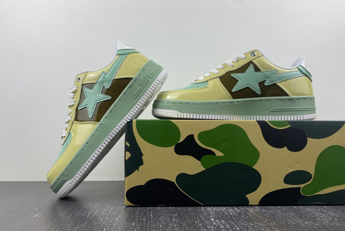 A Bathing Ape Bape Sta Nostalgic Yellow Green