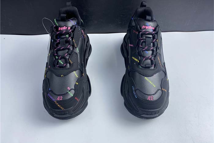 Balenciaga Triple S BLACK LETTER COLORFUL W2FA1 1210