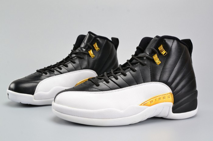 AIR JORDAN 12 RETRO "WINGS" black/ metallic gold-white mens 848692-033