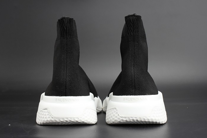 Balenciaga Stretch Mesh High Top Sneaker Black White