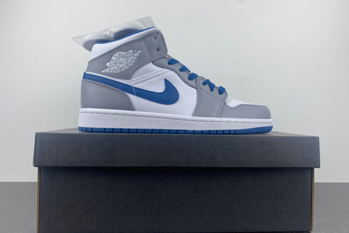 Jordan 1 Mid True Blue Cement (GS) - DQ8423-014