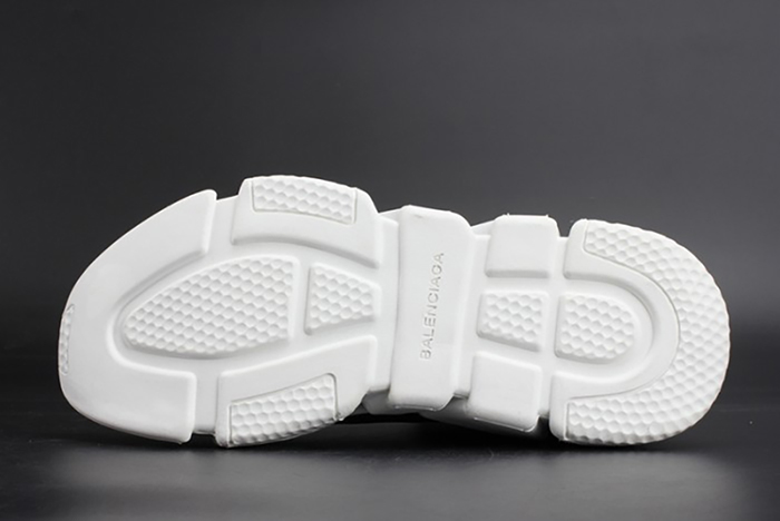 Balenciaga Stretch Mesh High Top Sneaker Black White