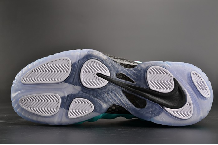 Nike Air Foamposite Pro "Island Green" Metallic Platinum mens 624041-303